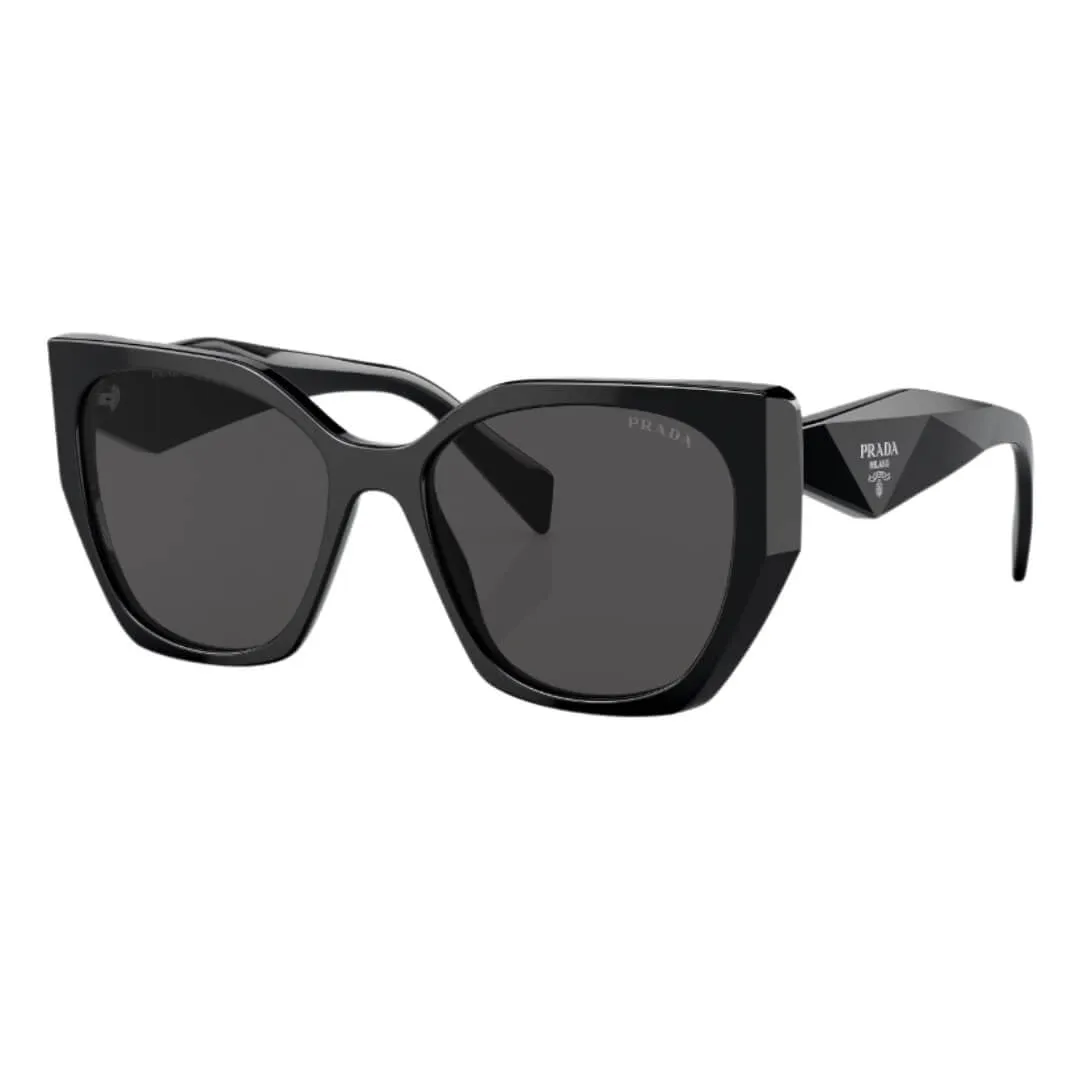Gift Sale Event Big Savings Alert Prada Pr 19Zs 1Ab5S0 - Black Frame, Dark Grey Lenses