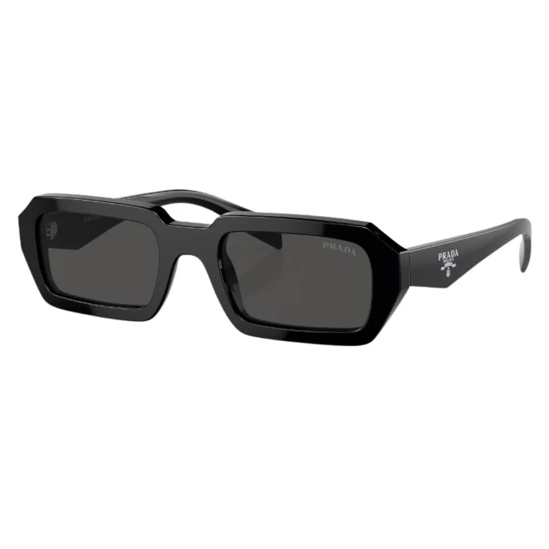Big Savings Alert Prada Pr A12S 16K08Z - Black Frame Dark Grey Lenses
