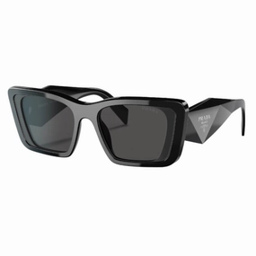 Prada Pr 08Ys 1Ab5S0 - Black Frame, Dark Grey Lenses Save More Online