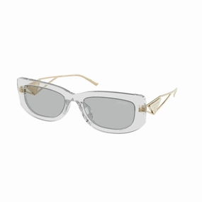 Shop Grab Savings Prada Pr 14Ys 12R50K WomenS Sunglasses C Transparent Grey, Light Grey Lenses