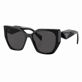 Gift Sale Event Big Savings Alert Prada Pr 19Zs 1Ab5S0 - Black Frame, Dark Grey Lenses