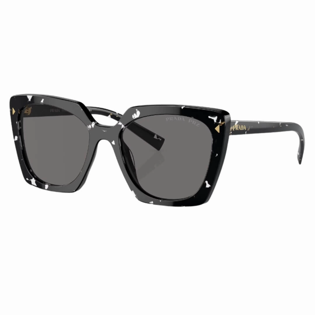 Prada Pr 23Zs 15S5Z1 - Black Crystal Tortoise Frame Dark Grey Lenses Dont Miss Todays Deal