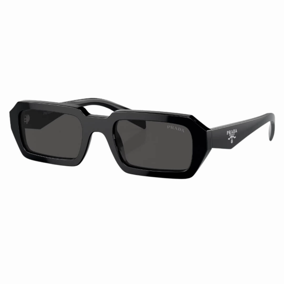 Big Savings Alert Prada Pr A12S 16K08Z - Black Frame Dark Grey Lenses