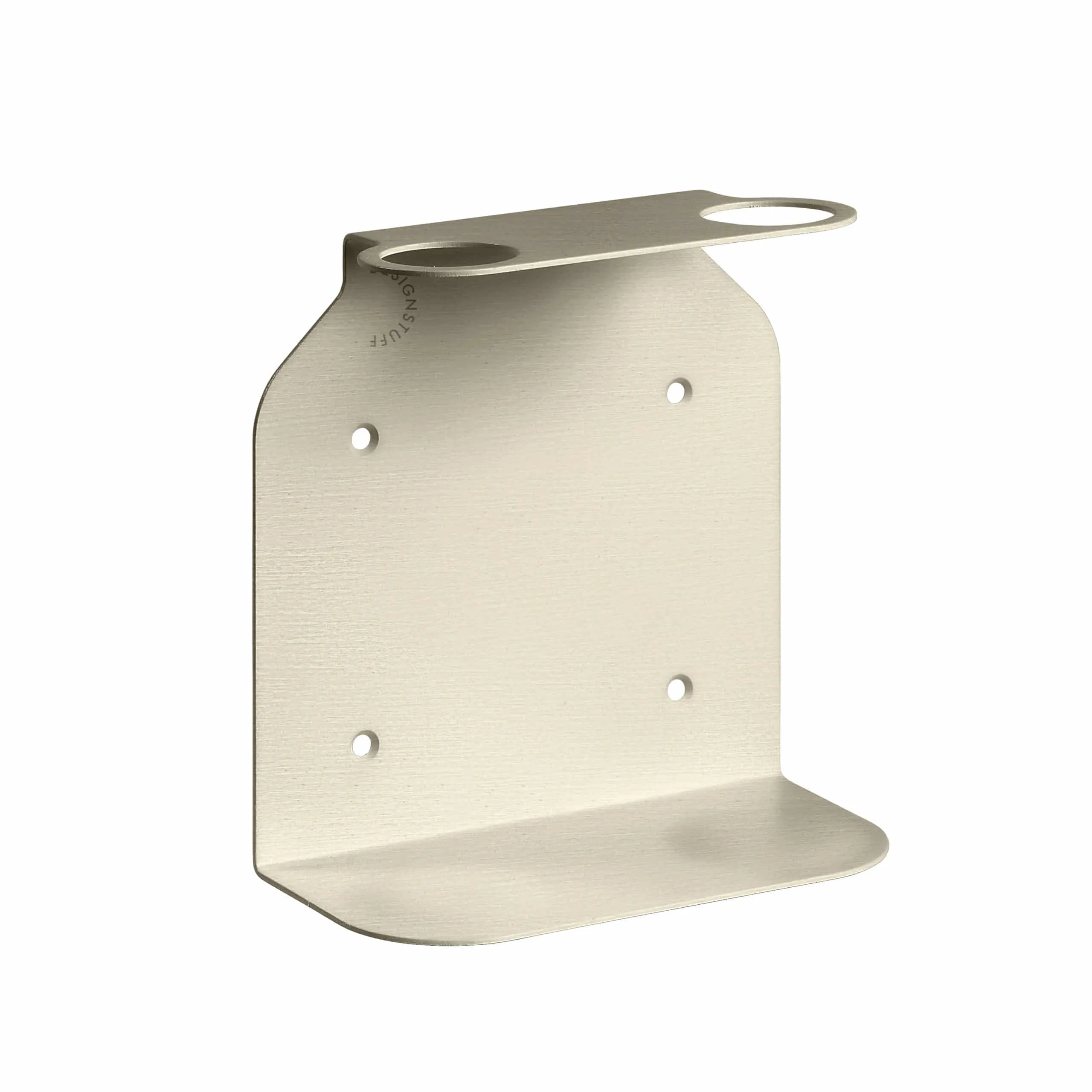PRE-ORDER  DESIGNSTUFF Dual Soap Dispenser Holder, Brushed Steel