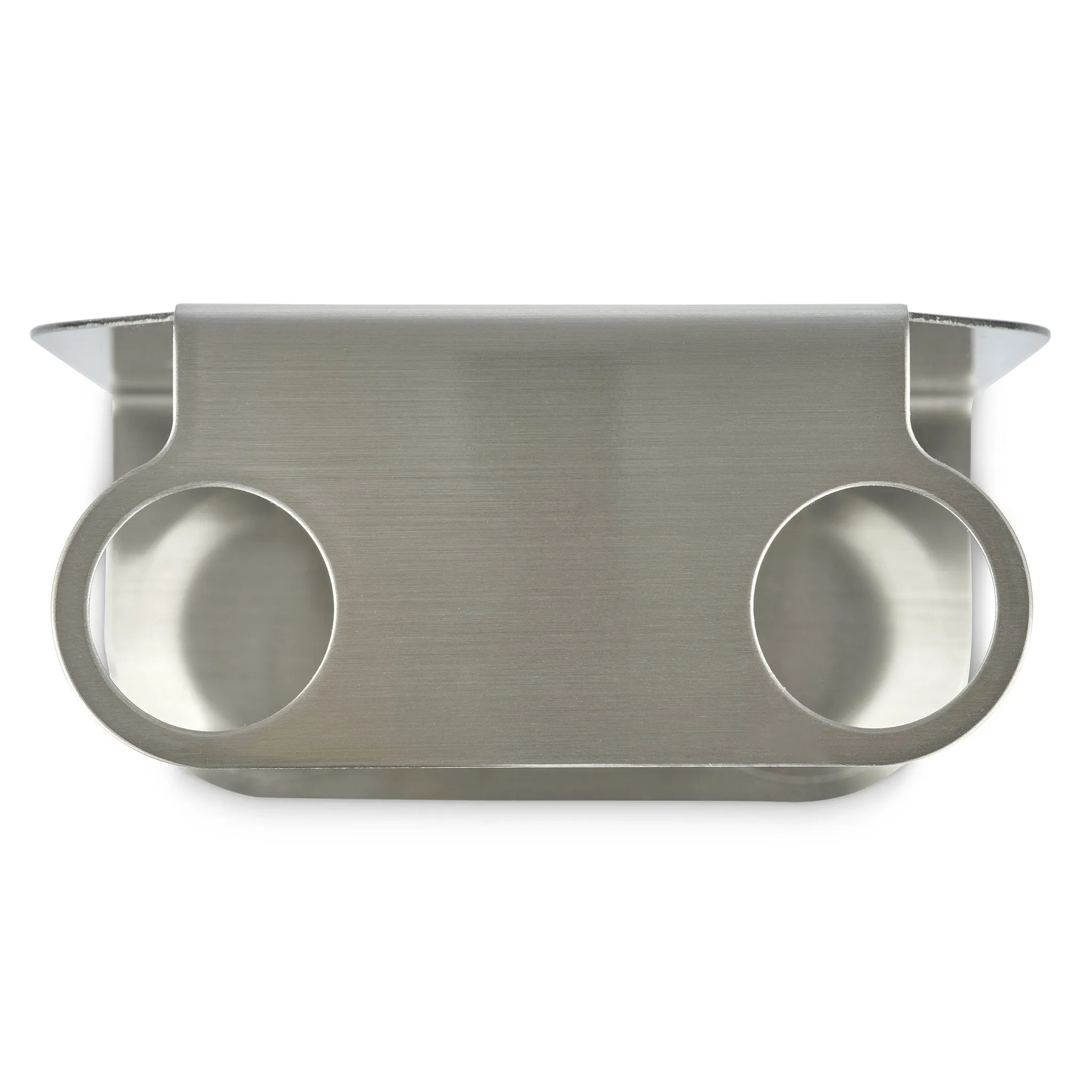 PRE-ORDER  DESIGNSTUFF Dual Soap Dispenser Holder, Brushed Steel