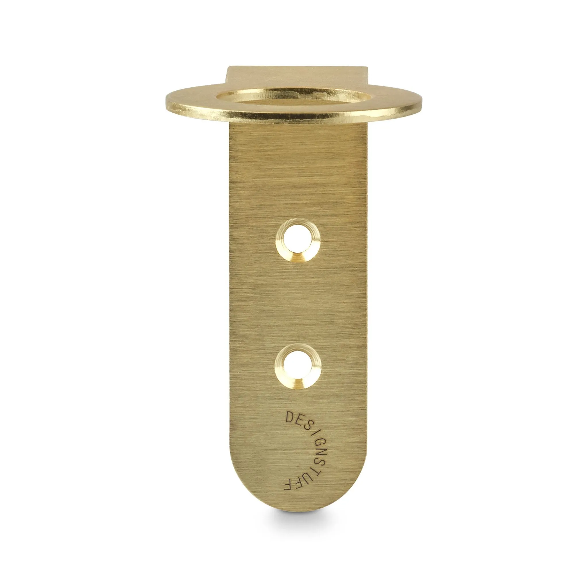 PRE-ORDER  DESIGNSTUFF Floating Soap Dispenser Holder, Brushed Brass