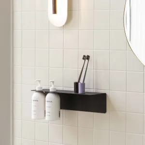 PRE-ORDER  DESIGNSTUFF Shelf Dual Soap Dispenser Holder, Black