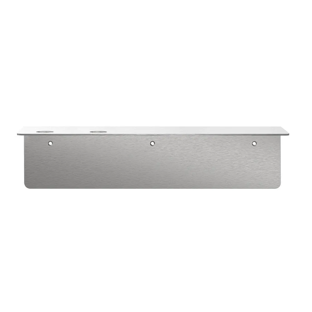 PRE-ORDER  DESIGNSTUFF Shelf Dual Soap Dispenser Holder, Brushed Steel