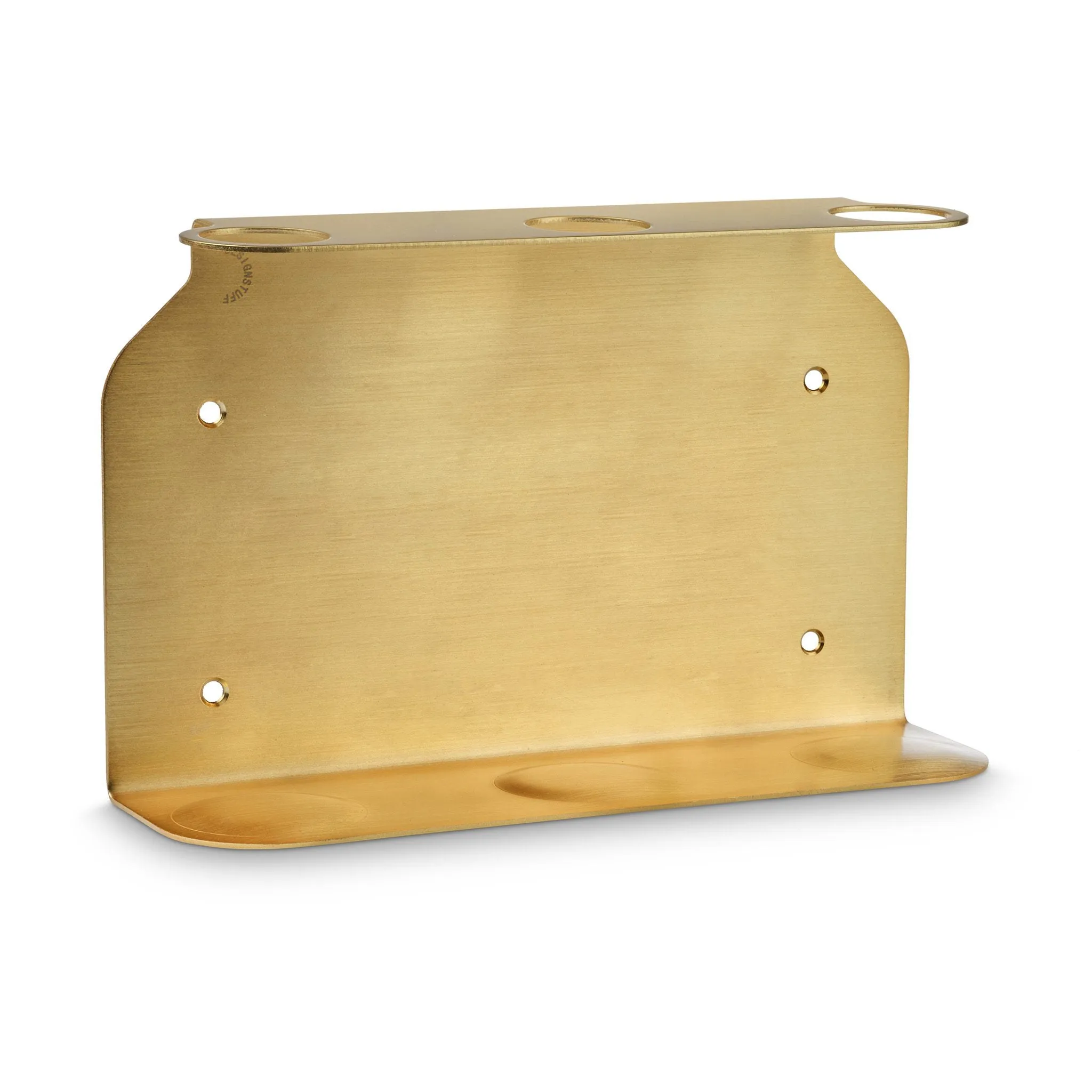 PRE-ORDER  DESIGNSTUFF Triple Soap Dispenser Holder, Brushed Brass