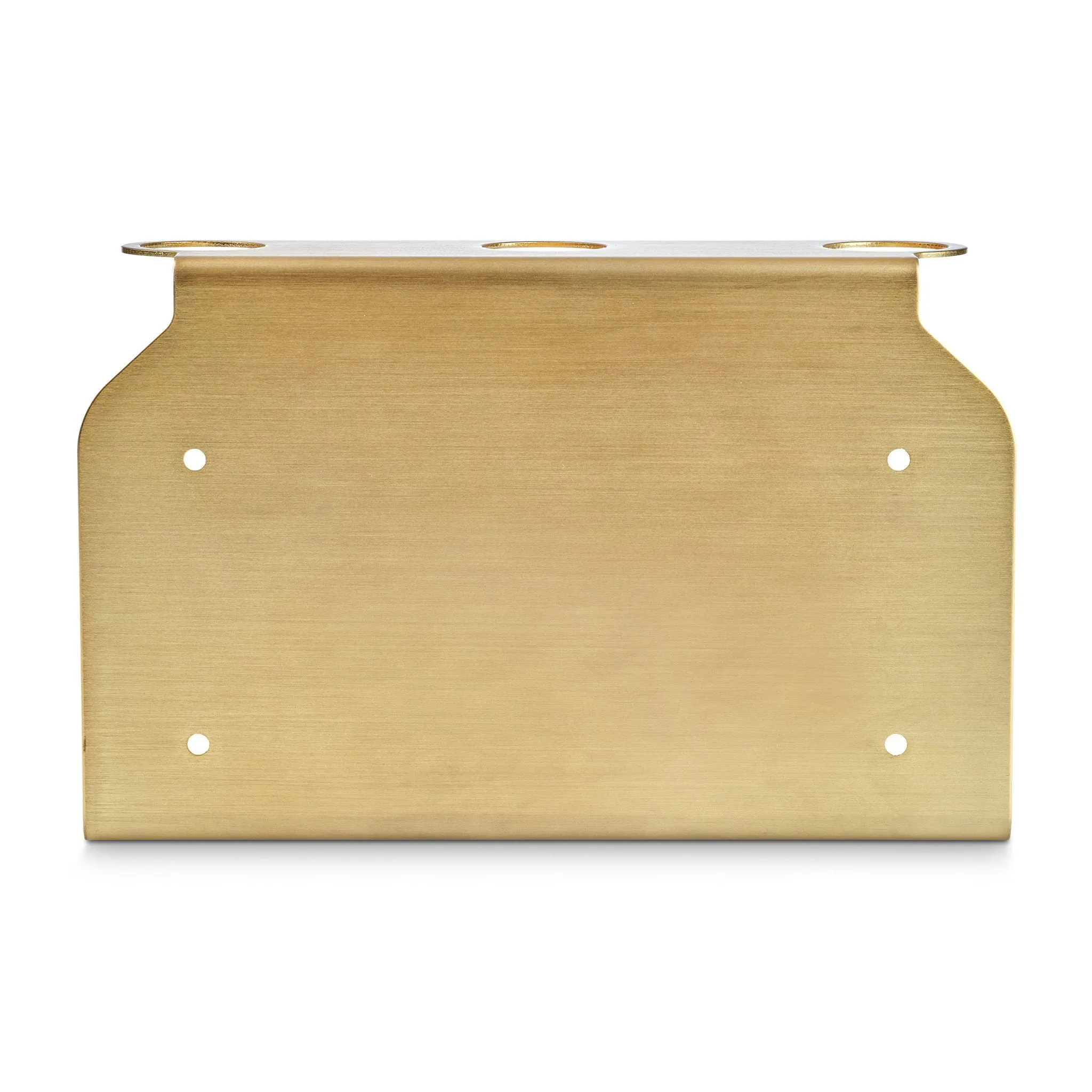 PRE-ORDER  DESIGNSTUFF Triple Soap Dispenser Holder, Brushed Brass
