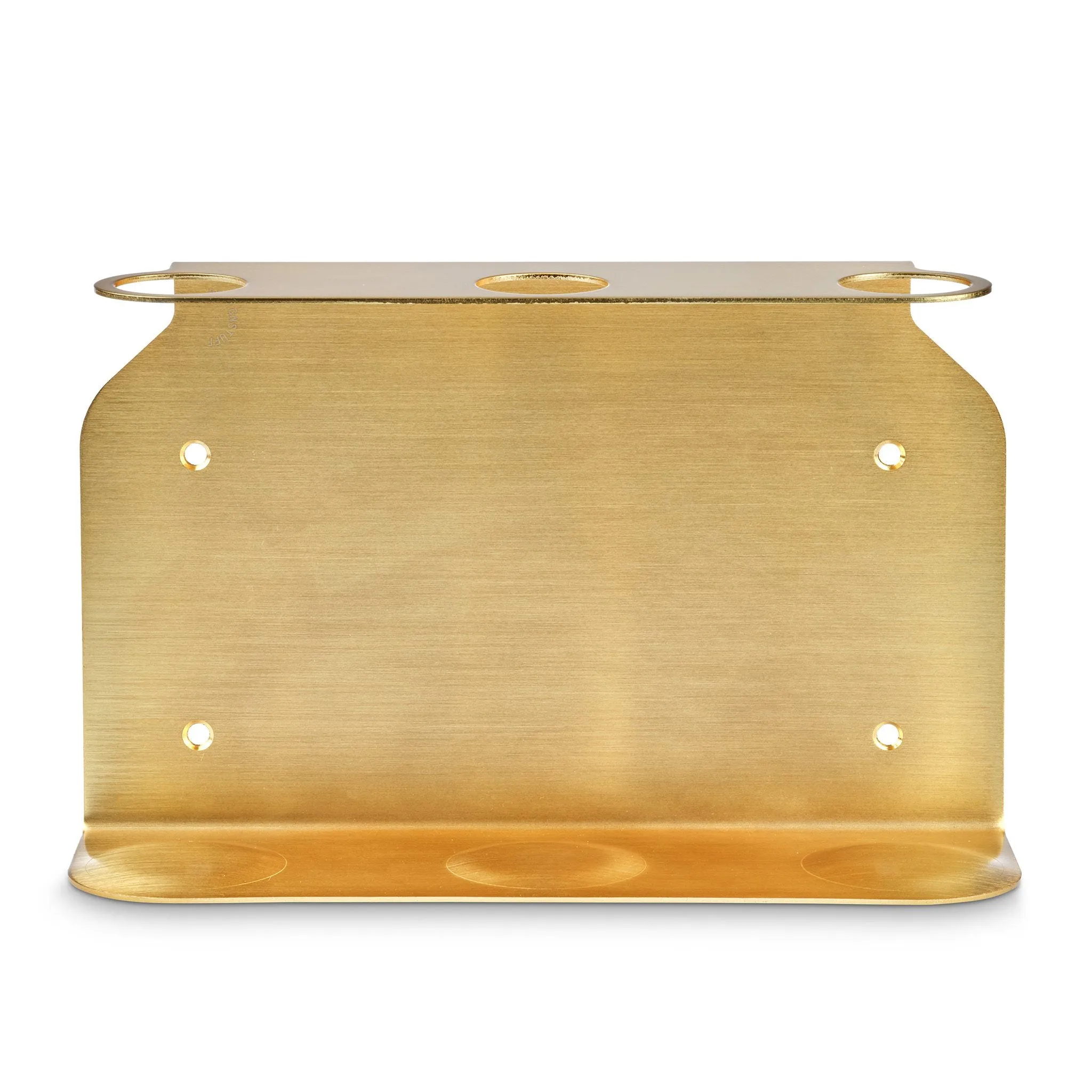 PRE-ORDER  DESIGNSTUFF Triple Soap Dispenser Holder, Brushed Brass