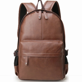 Preppy Style Pu Leather Men'S School/College Backpack - Brown,Chocolate,Black Online Exclusive Steal Mega Sale Now
