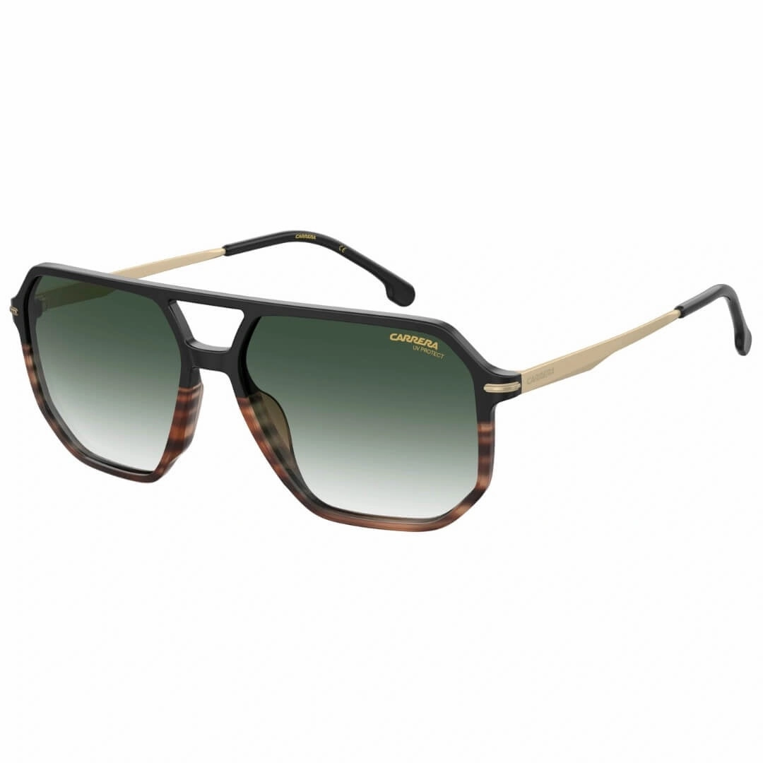 Perfect Gift Offer Hot Offer Inside Carrera 324/S Wr7/599K Unisex Aviator Sunglasses - Black Havana/Green Mirror