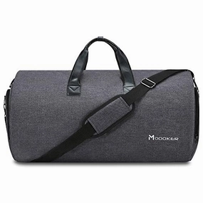 Convertible Garment Bag With Shoulder Strap, Modoker Carry On Garment Duffel Bag For Men Women - 2 In 1 Hanging Suitcase Suit Travel Bags (Black) Todays Trending Deals Hot Price Drop