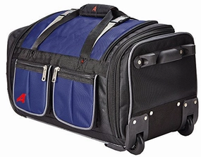Daily Clearance Deal Athalon 34" 15 Pocket Duffel Navy Rolling, One Size