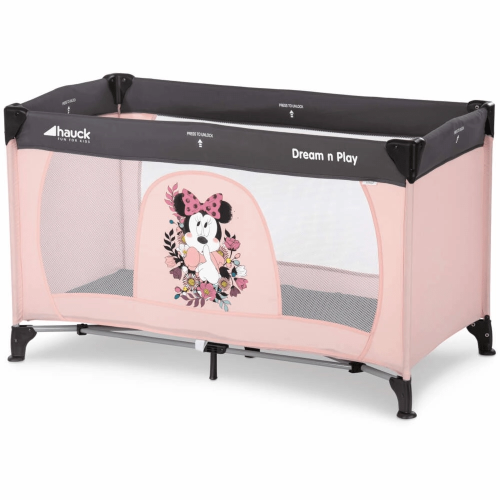 GiftWorthy Sale Hauck Disney Dream N Play Travel Cot - Minnie Sweetheart