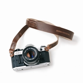 Clever Supply Traditional Camera Strap With Split Ring, 36" - Chestnut Best Deal Alert Mega Online Discount