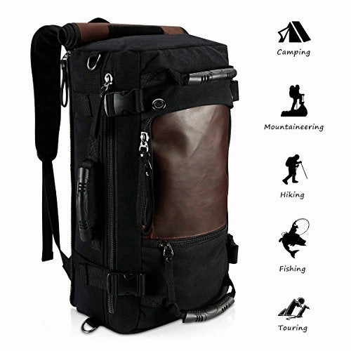 Ibagbar Canvas Backpack Travel Bag Hiking Bag Rucksack Duffel Bag Laptop Backpack Computer Bag Best Deal Online Today Only Special