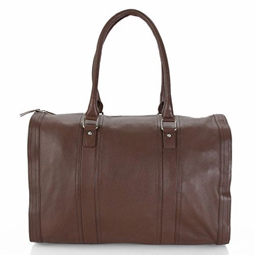 Hadaki Genuine Leather Duffel Carry On Hand Bag Cognac Brown Shop the Savings Deal of the Day