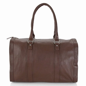 Hadaki Genuine Leather Duffel Carry On Hand Bag Cognac Brown Shop the Savings Deal of the Day