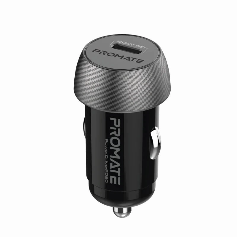 Trendy Picks Today Promate 20W Pd Mini In-Car Phone & Device Charger With 1X Usb-C Port