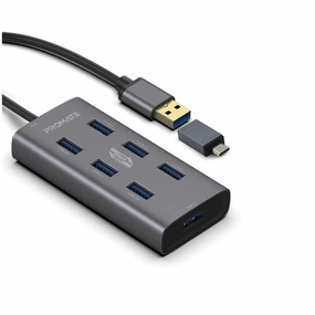 Exclusive Hot Pick Trending Now Offer Promate Powered Usb Hub With 7X Usb 3.0 Ports Plus Additional Usb-C