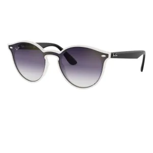 Best Price Today Shop Save Big Ray-Ban Blaze Rb4380N 64160U White - Violet/Blue Lenses (Nylon)