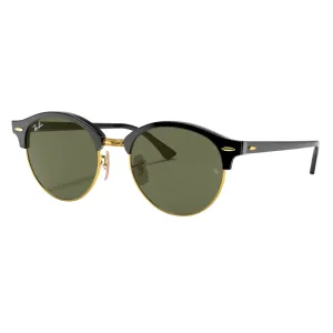 Price Drop Today Ray-Ban Clubround Classic Rb4246 901 Black - Acetate - Green Lenses