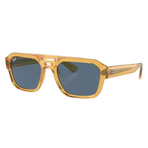 Flash Offer Today Ray-Ban Corrigan Rb4397 668280 - Transparent Yellow Frame, Dark Blue Lens
