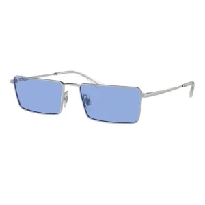 Daily Hot Deal Ray-Ban Emy Rb3741 003/80 59 - Silver Frame With Blue Lens