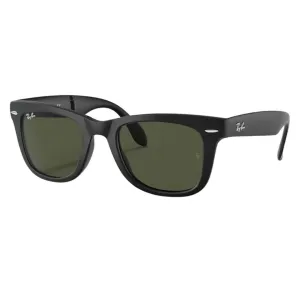 Ray-Ban Folding Wayfarer Rb4105 601S 54 - Black Frame With Green Lens Sweet Deal Inside