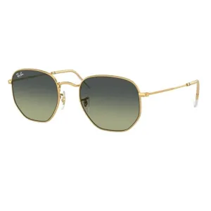Ray-Ban Hexagonal Rb3548 001/Bh 54 Arista Gold Frame, Green Vintage Lens Trending Savings Now