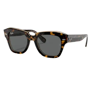 Ray-Ban State Street Rb2186 1292B1 49 Havana Transparent Brown Frame, Dark Grey Lens Special Deal Frenzy