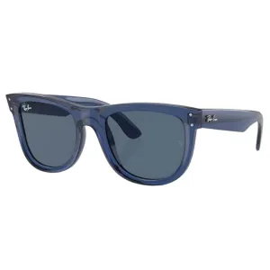 Flash Deal Today Ray-Ban Wayfarer Reverse Rbr0502S 67083A - Transparent Navy, Blue Lens