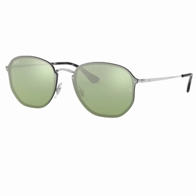 Ray-Ban Blaze Hexagonal Rb3579N 003/30 Silver - Metal - Dark Green Save Big Online