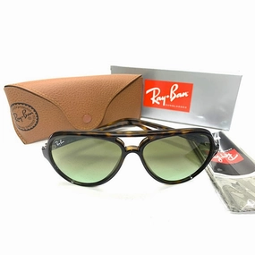 GiftWorthy Sale Ray-Ban Cats 5000 Classic Rb4125 710/A6 Tortoise - Injected Green Lenses