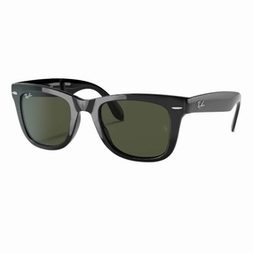 Ray-Ban Folding Wayfarer Rb4105 601 - Black Frame With Green Lens Unmissable Deal Today