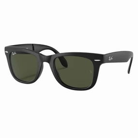 Ray-Ban Folding Wayfarer Rb4105 601S 54 - Black Frame With Green Lens Sweet Deal Inside