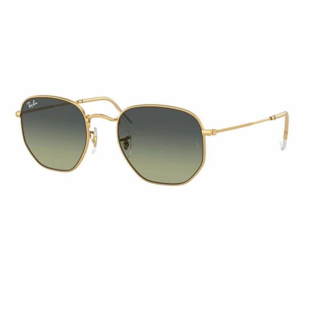 MustHave Deals Dont Miss This Steal Ray-Ban Hexagonal Rb3548 001/Bh 51 Arista Gold Frame, Green Vintage Lens