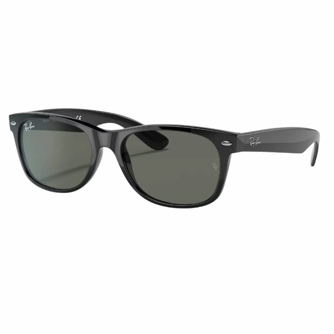 Ray-Ban New Wayfarer Rb2132 901 - Black Frame With Green Lens Flash Sale Now Mega Hot Offer