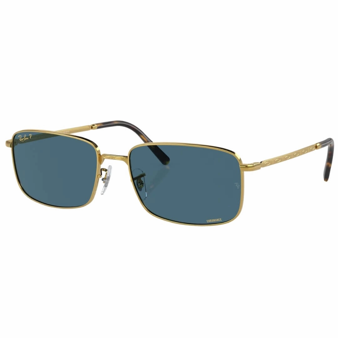 Dont Miss These Savings Ray-Ban Rb3717 9196S2 - Gold Frame Polarized Blue Lens