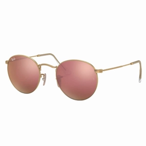 Ray-Ban Round Metal Rb3447 112/Z2 - Gold Frame With Brown Lens Special Savings Today Price Drop Today