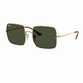 Ray-Ban Square Classic Rb1971 914731 54Mm Gold - Metal - Green Lenses For Men And Women Limited Stock Deals Shop Hot Deals