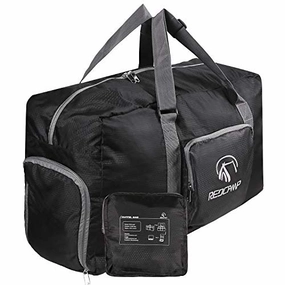 Redcamp 45L Foldable Travel Duffle Bag With Shoe Compartment, 22" Lightweight Water Resistant Small Duffel Bag For Sports Gym Black Hot Pick Sale
