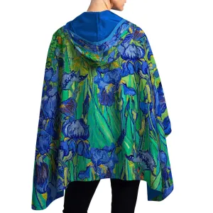 Reversible Rain Poncho - Van Gogh Irises Exclusive Deal Inside