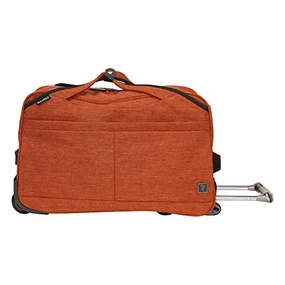 Mega Discount Today Limited Time Hot Deal Ricardo Beverly Hills Malibu Bay 20-Inch Rolling City Duffel Bag Carry-On Luggage, Orange
