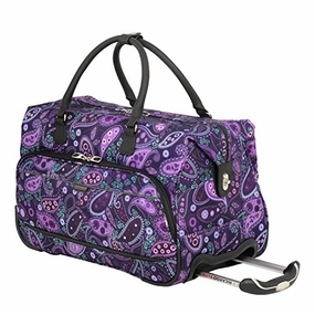Ricardo Beverly Hills Mar Vista 20-Inch 2 Wheel City Rolling Duffel, Purple Paisley Today Only Steal Grab Save Today