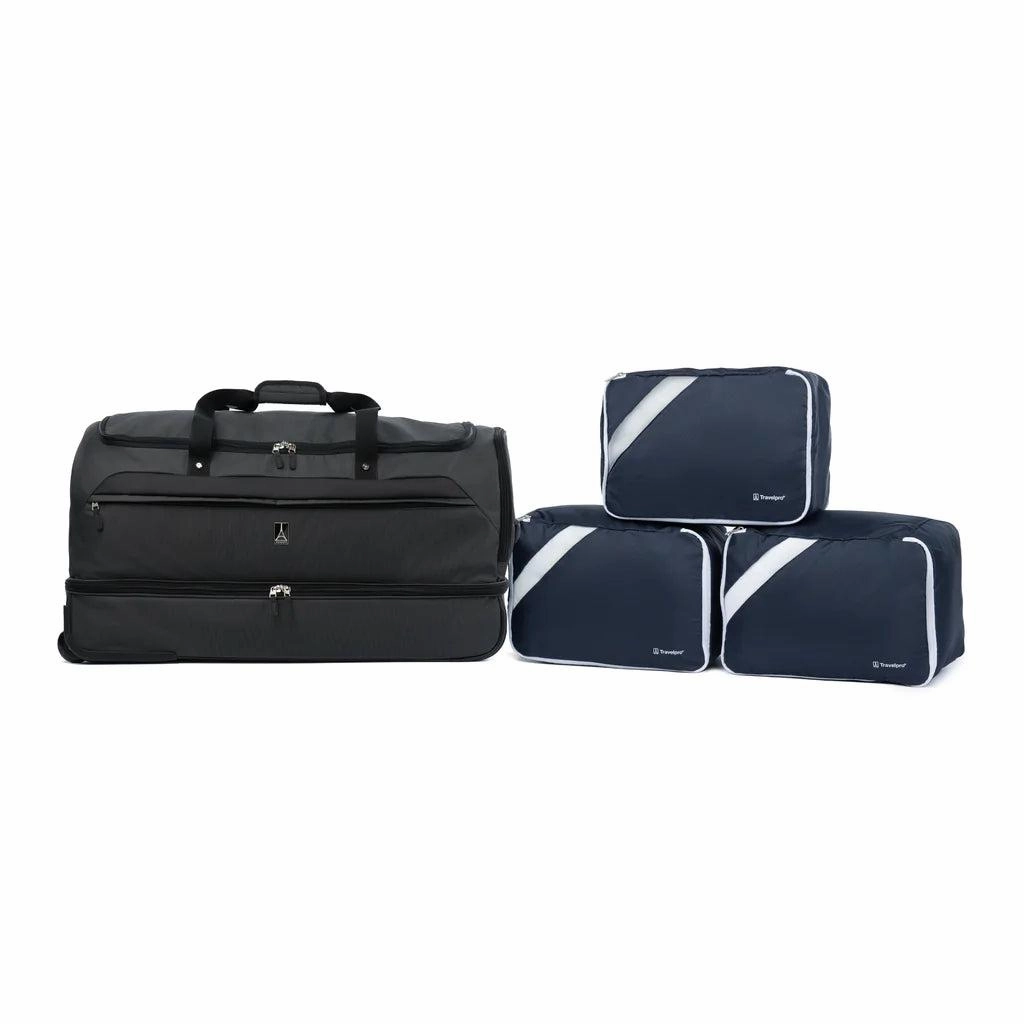 Roadtrip 30" Drop-Bottom Rolling Duffel With Packing Cubes Trending Today Steal