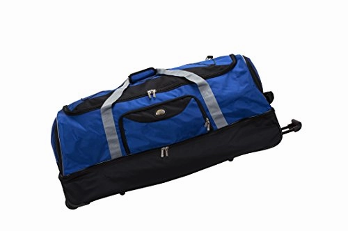 Trending Now Offer Best Price Online Rockland 40" Drop Bottom Rolling Duffle Duffel Bag, Navy, One Size