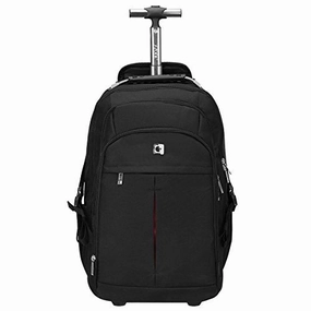 Hot Discount Deal Hot Deals Today S-Zone Wheeled Backpack Rolling Carry-On Luggage Travel Duffel Bag